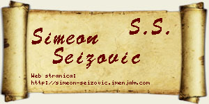 Simeon Seizović vizit kartica